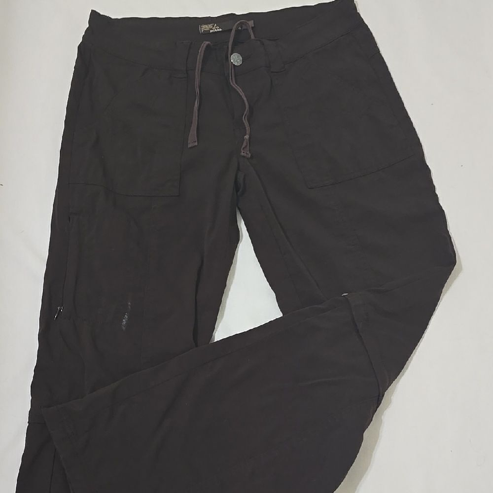 Prana, HYBRID HIKING Dark Brown Women's Pants size 4